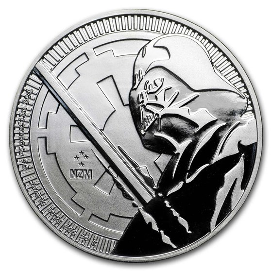 2018 Niue 1 oz Silver $2 Star Wars: Darth Vader Lightsaber BU 2018 Niue 1 oz Silver $2 Star Wars: Darth Vader Lightsaber BU